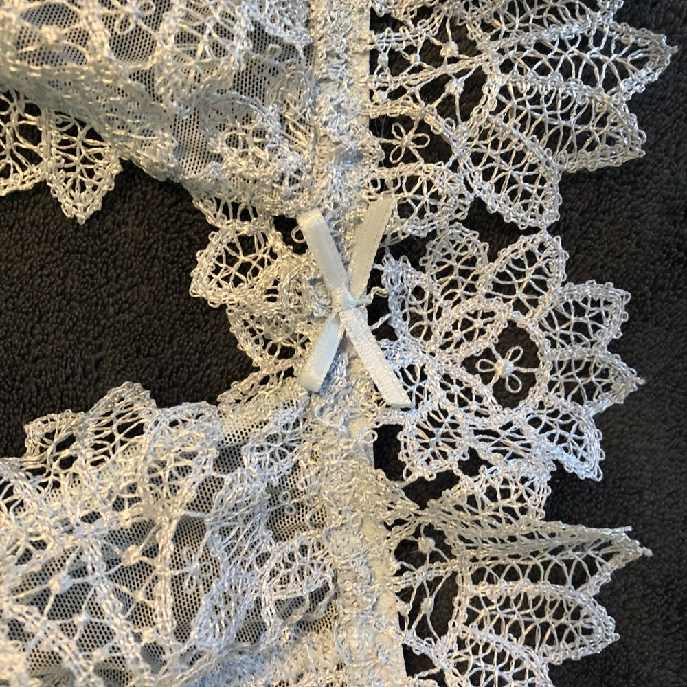 Baby blue floral lace bralette - Picture 4 of 4